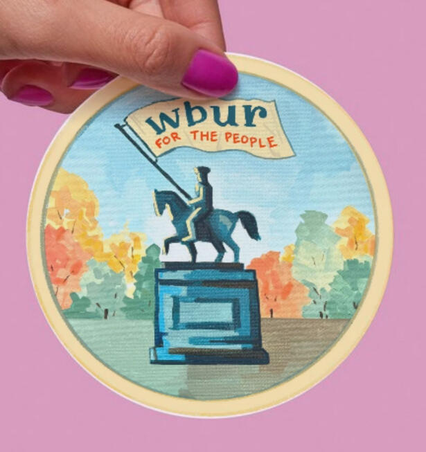 Sticker for WBUR - FM