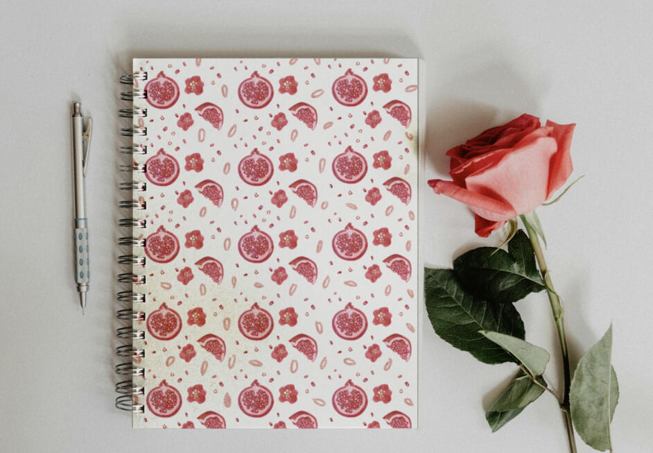 Pomegranate Tea Collection - Notebook