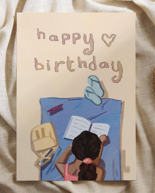 Beachy Birthday Card