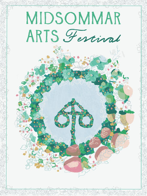 Midsommar Festival Poster for the Art Complex Museum